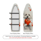 1-Piece Dog Heart Love  Ironing Board Cover, Universal Size, Without Board