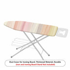 1-Piece Pastel Striped Gradient  Ironing Board Cover, Universal Size, Without Board