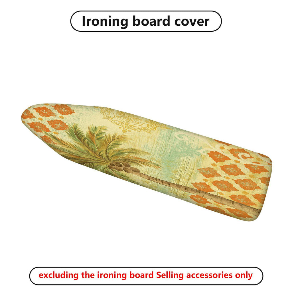 1-Piece Tropical Vintage Floral  Ironing Board Cover, Universal Size, Without Board
