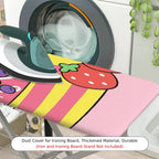 1-Piece Strawberry Rainbow Bear  Ironing Board Cover, Universal Size, Without Board