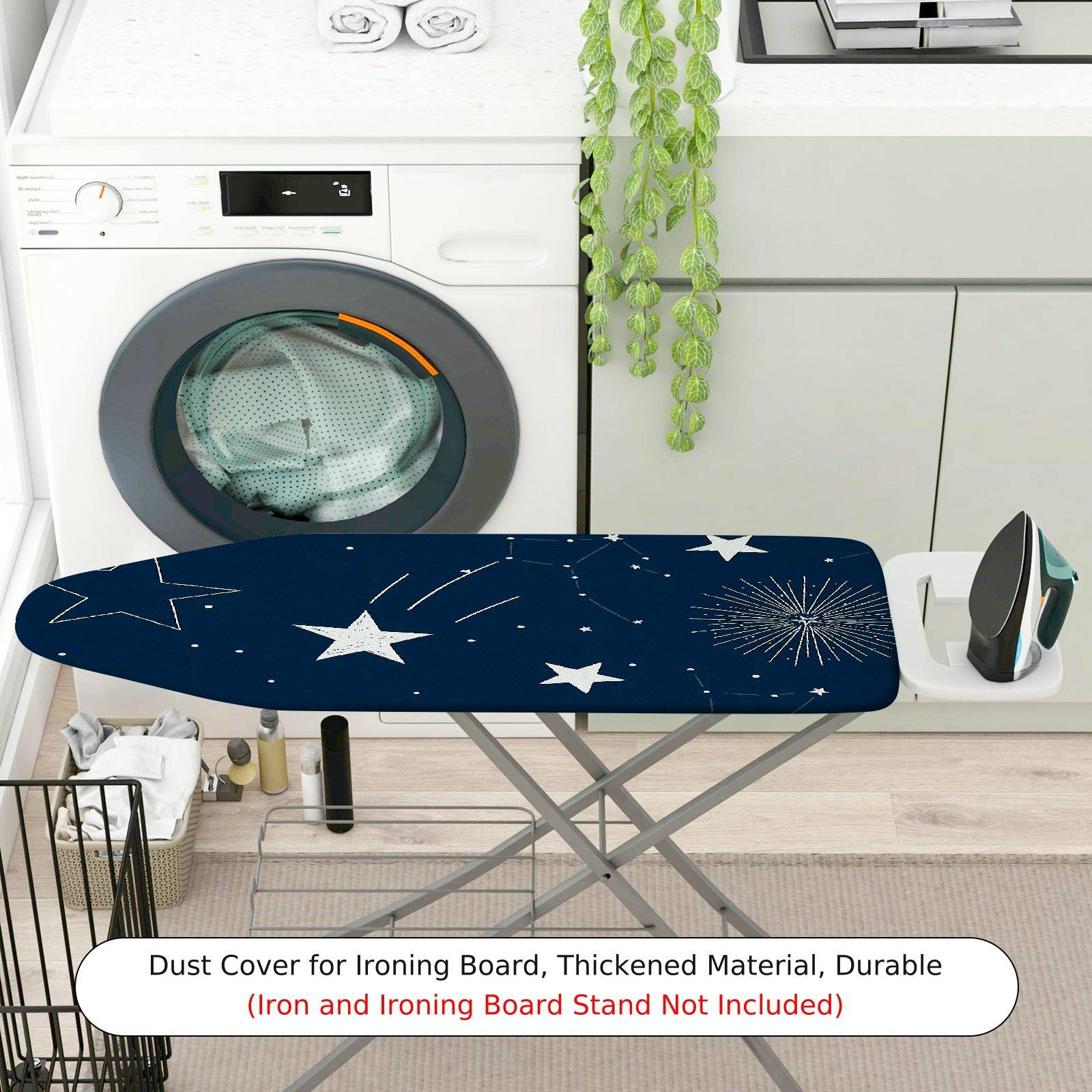 1-Piece Starry Constellation Fireworks  Ironing Board Cover, Universal Size, Without Board