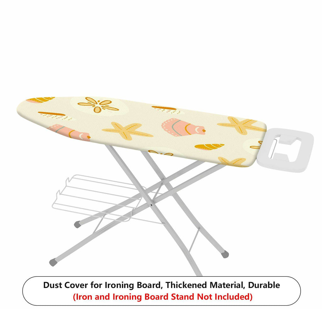 1-Piece Sea Shell Starfish Sand Dollar  Ironing Board Cover, Universal Size, Without Board