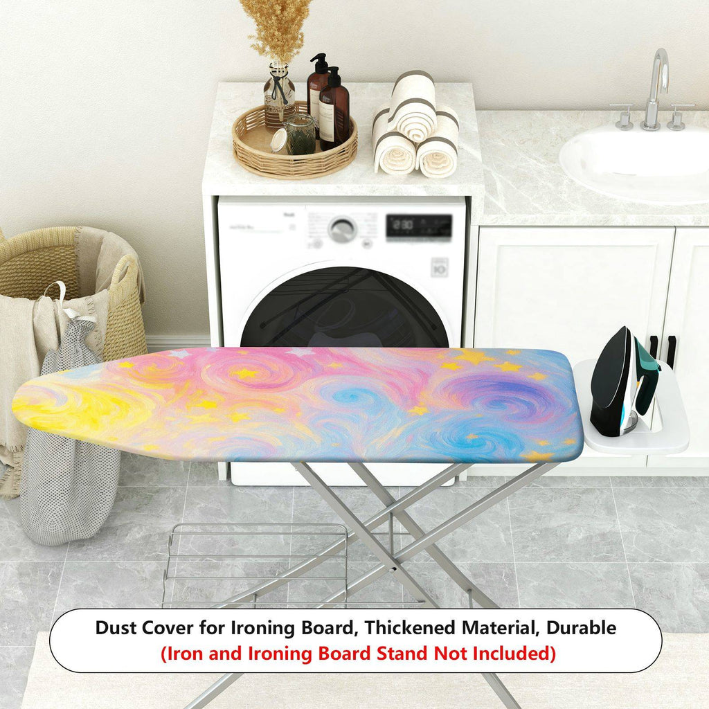 1-Piece Colorful Starry Sky Style Gentle Swirling Galaxy Household  Ironing Board Cover, Universal Size, Without Board