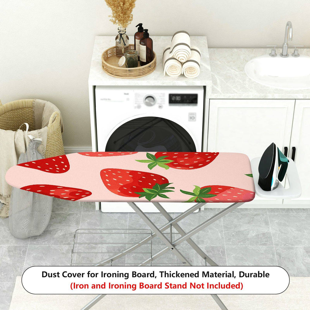 1-Piece Strawberry Red Pink  Ironing Board Cover, Universal Size, Without Board