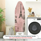 1-Piece Eiffel Tower Retro Architecture Travel  Ironing Board Cover, Universal Size, Without Board