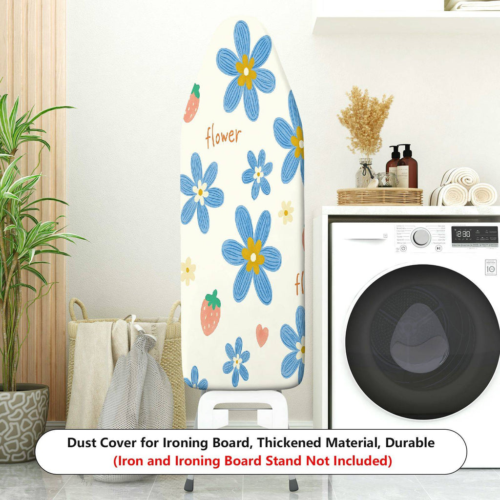 1-Piece Flower Strawberry Pattern  Ironing Board Cover, Universal Size, Without Board