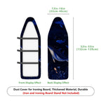1-Piece Celestial Whale Starry Night Ocean  Ironing Board Cover, Universal Size, Without Board