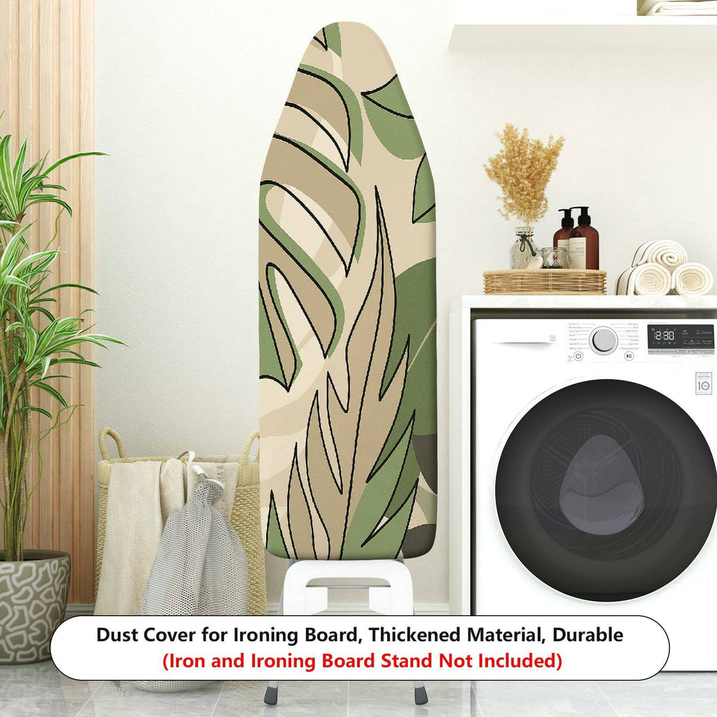 1-Piece Tropical Jungle Camouflage Green  Ironing Board Cover, Universal Size, Without Board
