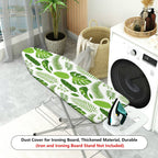 1-Piece Green Tropical Leaves Nature  Ironing Board Cover, Universal Size, Without Board