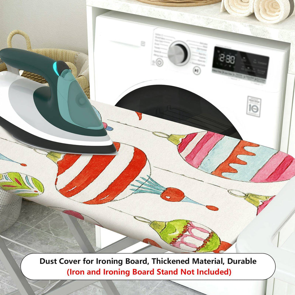 1-Piece Christmas Baubles Festive Ornament  Ironing Board Cover, Universal Size, Without Board