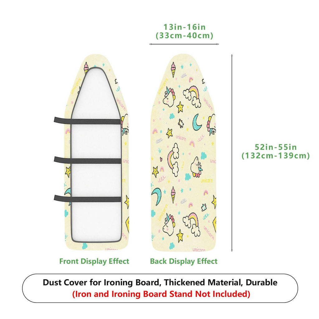 1-Piece Unicorn Cloud Star  Ironing Board Cover, Universal Size, Without Board