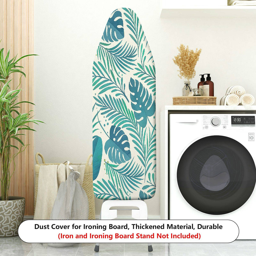 1-Piece Tropical Leaf Pattern Greenery  Ironing Board Cover, Universal Size, Without Board