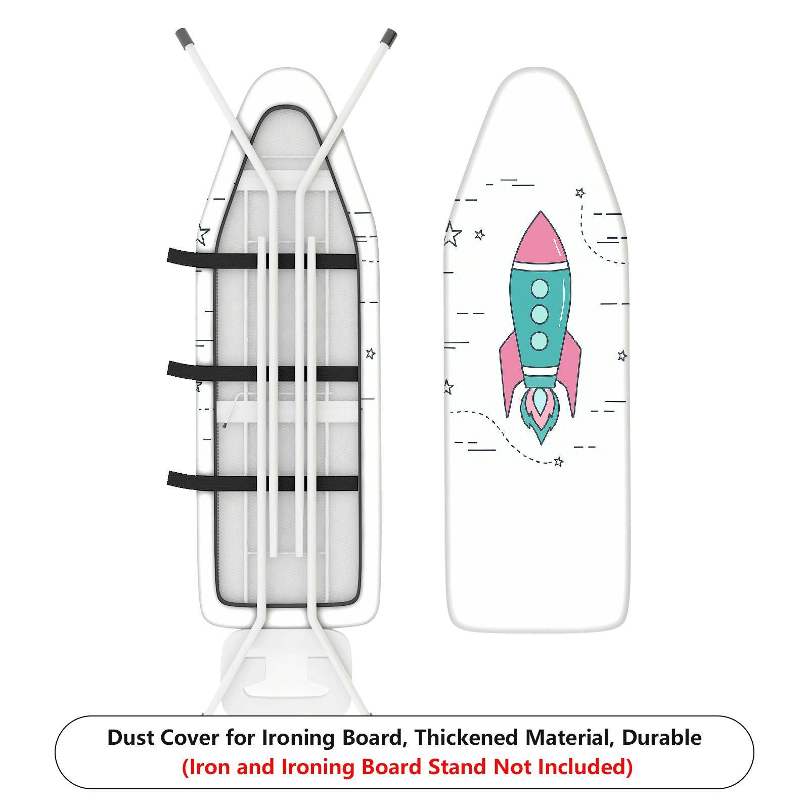 1-Piece Rocket Space Star  Ironing Board Cover, Universal Size, Without Board