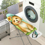 1-Piece Dog Flower Green  Ironing Board Cover, Universal Size, Without Board