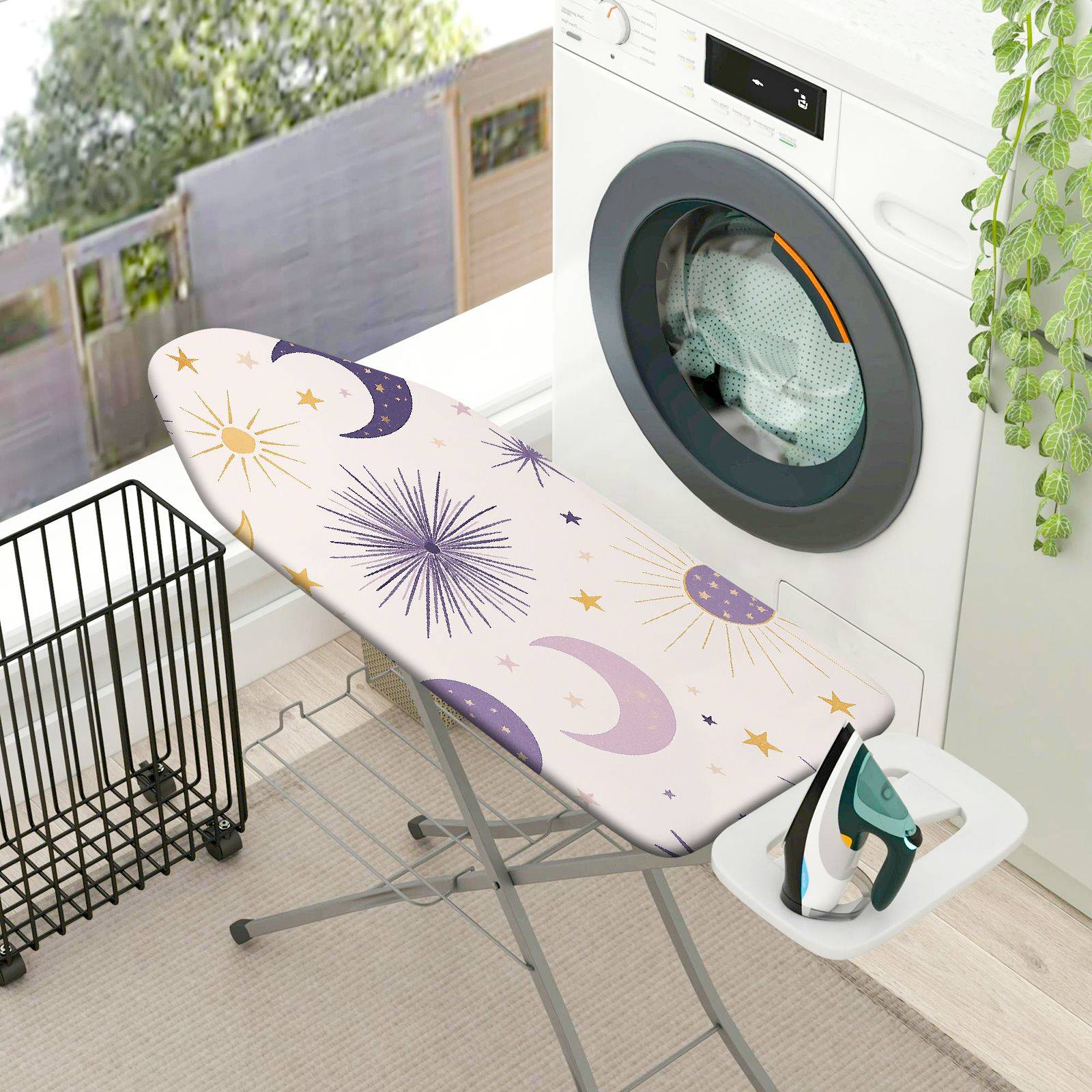 1-Piece Star Moon Sparkle  Ironing Board Cover, Universal Size, Without Board