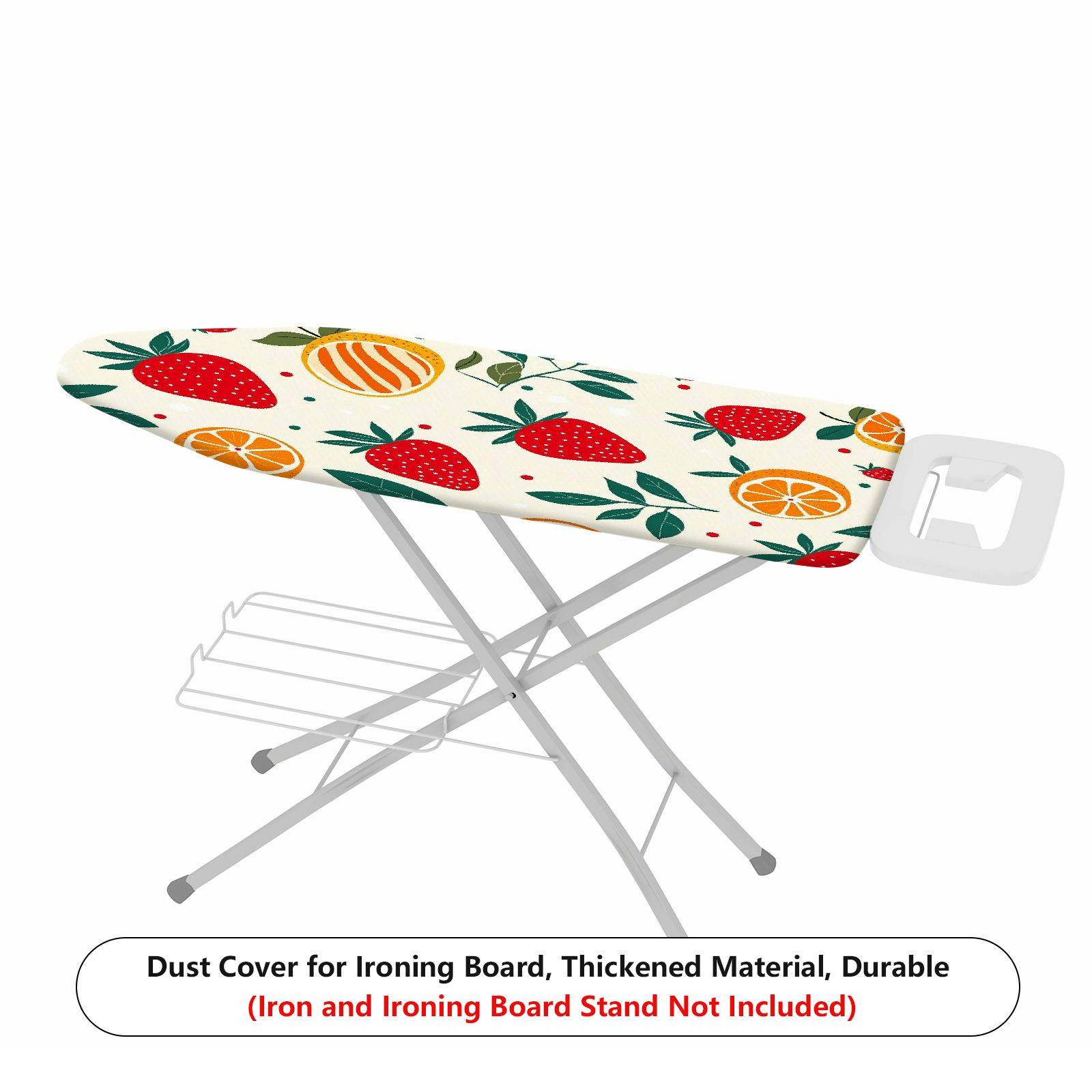 1-Piece Fresh Fruit Strawberry Orange Pattern  Ironing Board Cover, Universal Size, Without Board