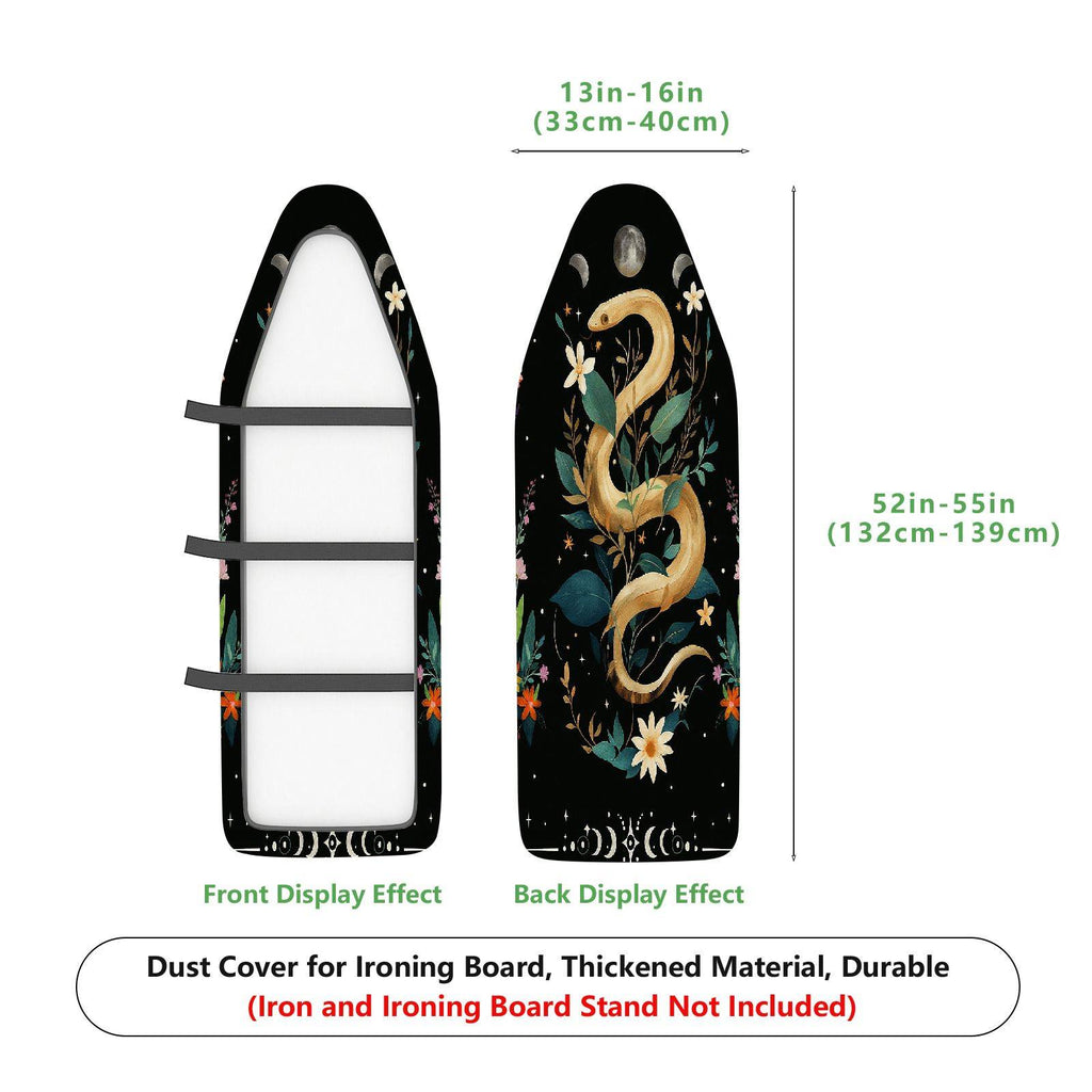 1-Piece Floral Snake Starry  Ironing Board Cover, Universal Size, Without Board