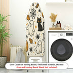 1-Piece Ghost Cat Spider  Ironing Board Cover, Universal Size, Without Board