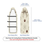 1-Piece Christmas Gift Snowflake Bow  Ironing Board Cover, Universal Size, Without Board