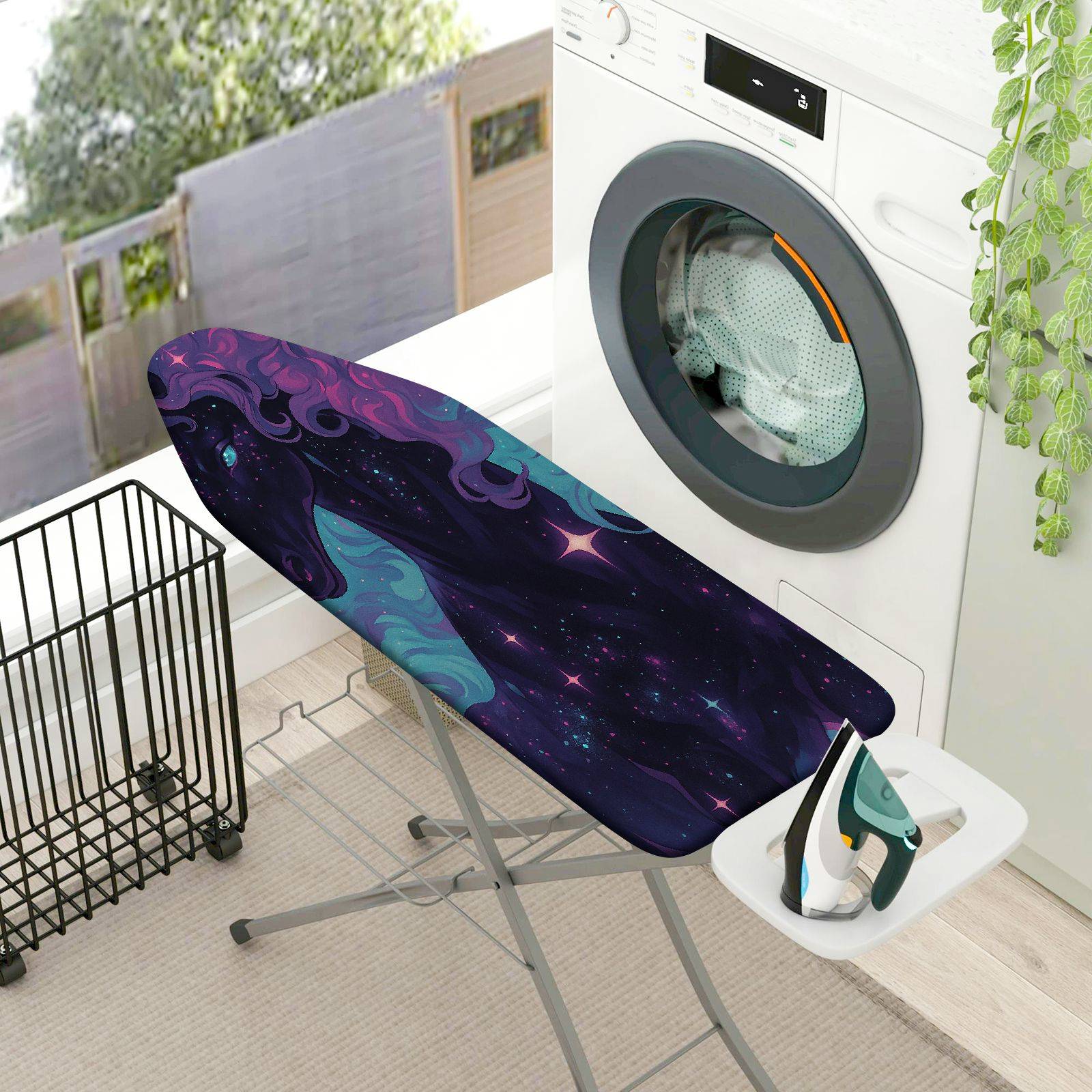 1-Piece Nebula Fantasy Starry  Ironing Board Cover, Universal Size, Without Board