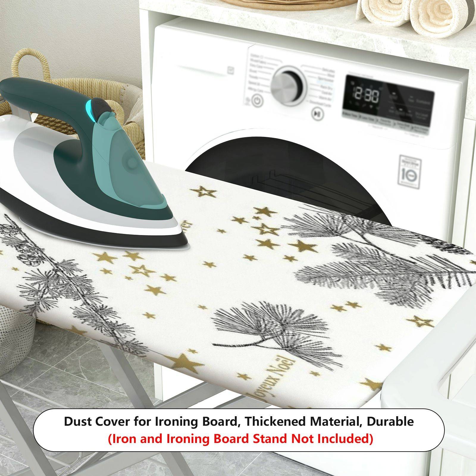 1-Piece Deer Pine Star  Ironing Board Cover, Universal Size, Without Board