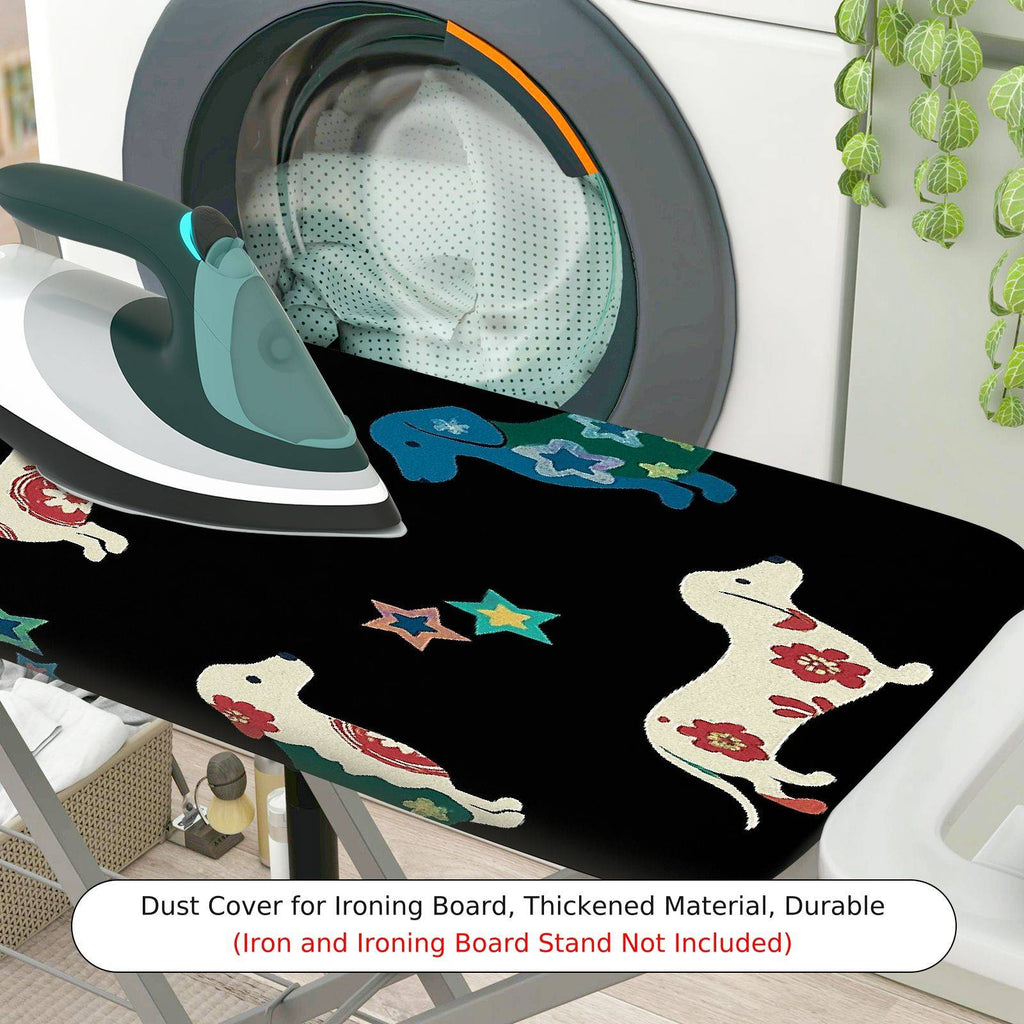 1-Piece Dog Star Print  Ironing Board Cover, Universal Size, Without Board