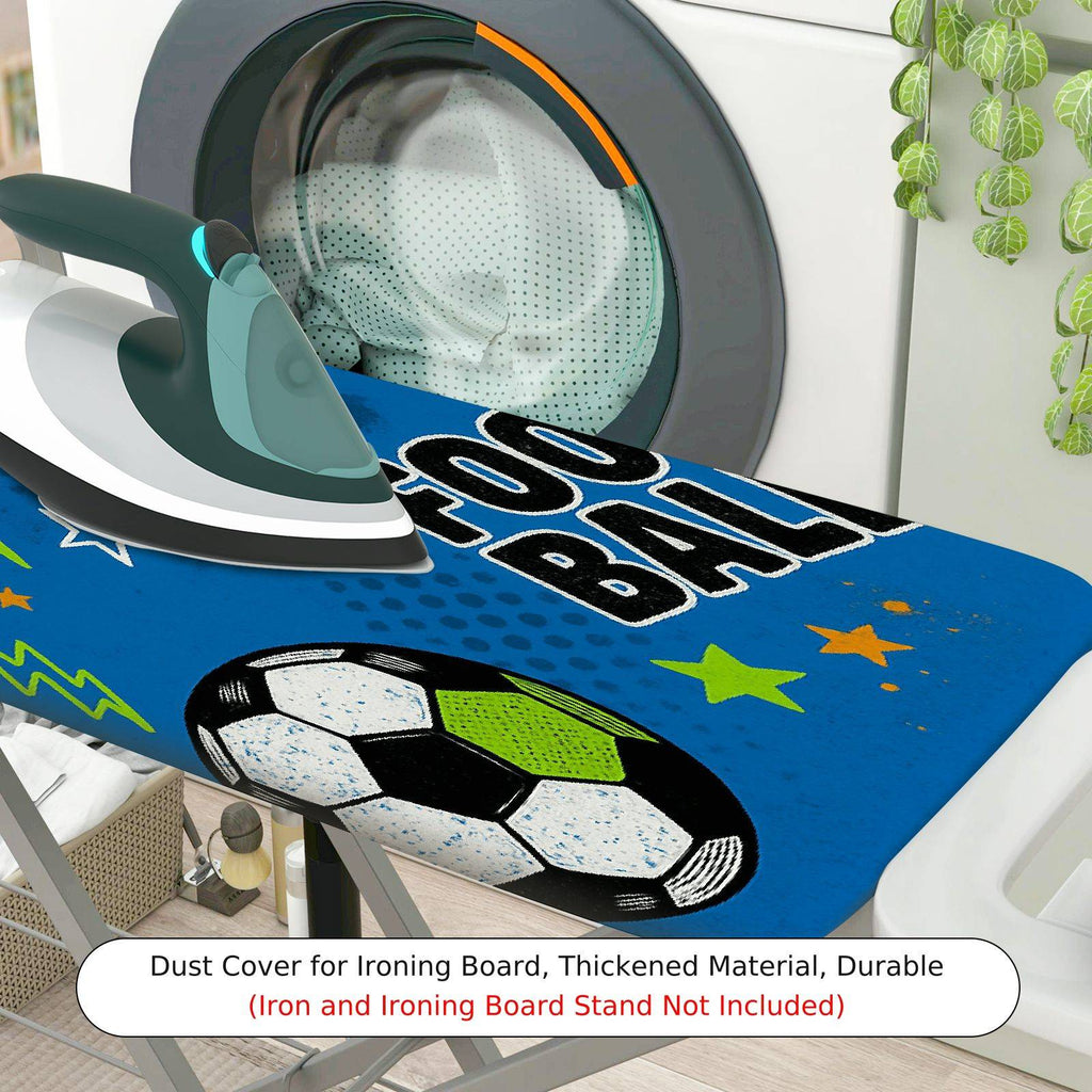 1-Piece Football Soccer Stars  Ironing Board Cover, Universal Size, Without Board