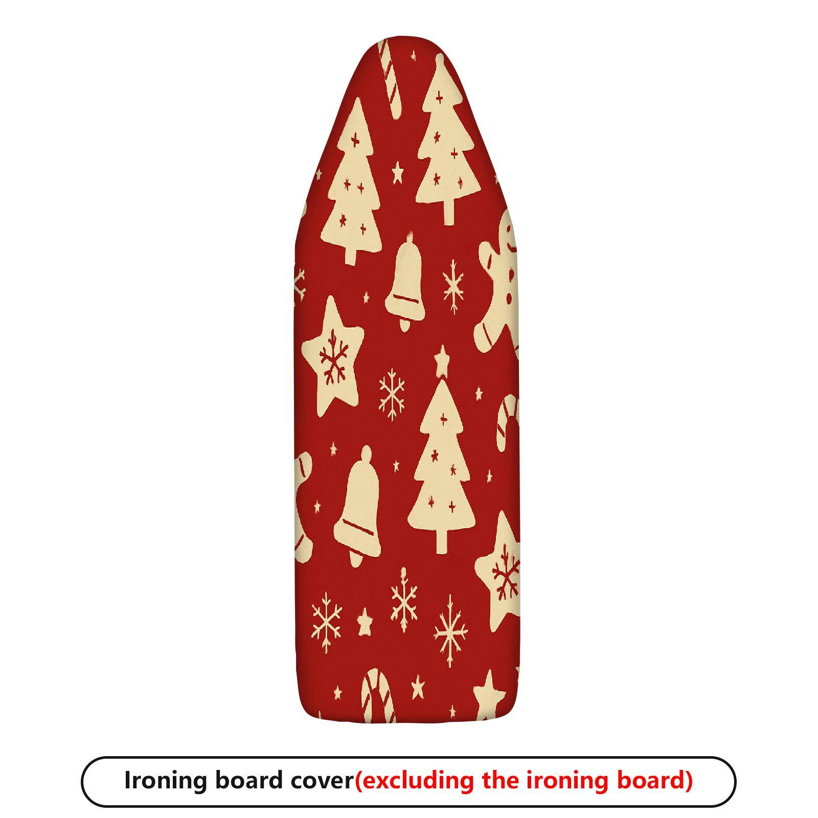 1-Piece Christmas Bell Tree  Ironing Board Cover, Universal Size, Without Board