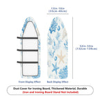 1-Piece Starfish Shell Coral  Ironing Board Cover, Universal Size, Without Board