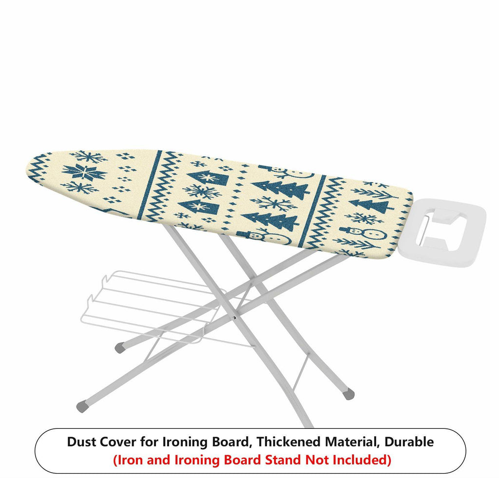 1-Piece Christmas Snowman Tree  Ironing Board Cover, Universal Size, Without Board