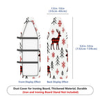 1-Piece Red Plaid Deer Snowflake Christmas  Ironing Board Cover, Universal Size, Without Board