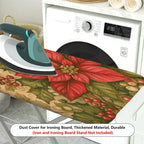 1-Piece Christmas Floral Festive  Ironing Board Cover, Universal Size, Without Board