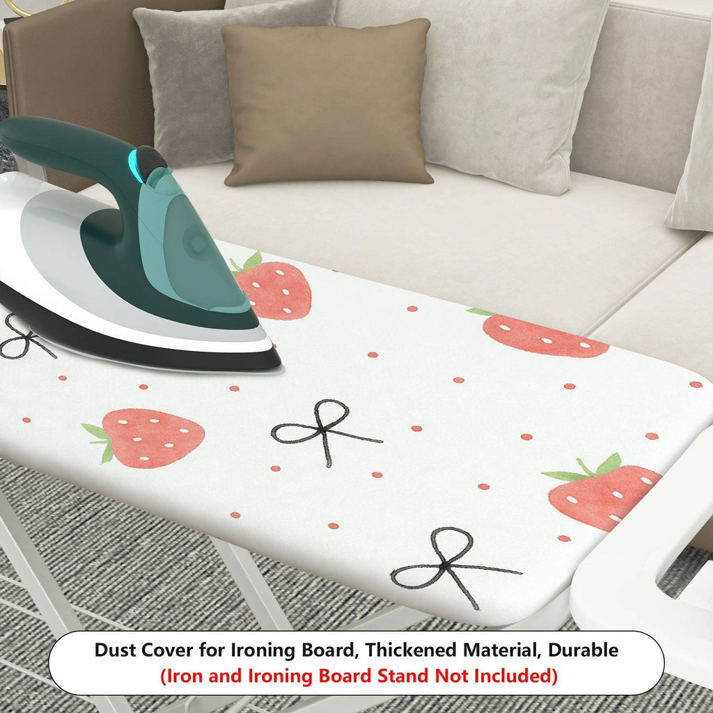 1-Piece Strawberry Bowknot Polka Dot  Ironing Board Cover, Universal Size, Without Board