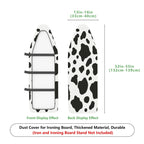 1-Piece Animal Print Cow Pattern Black And White  Ironing Board Cover, Universal Size, Without Board