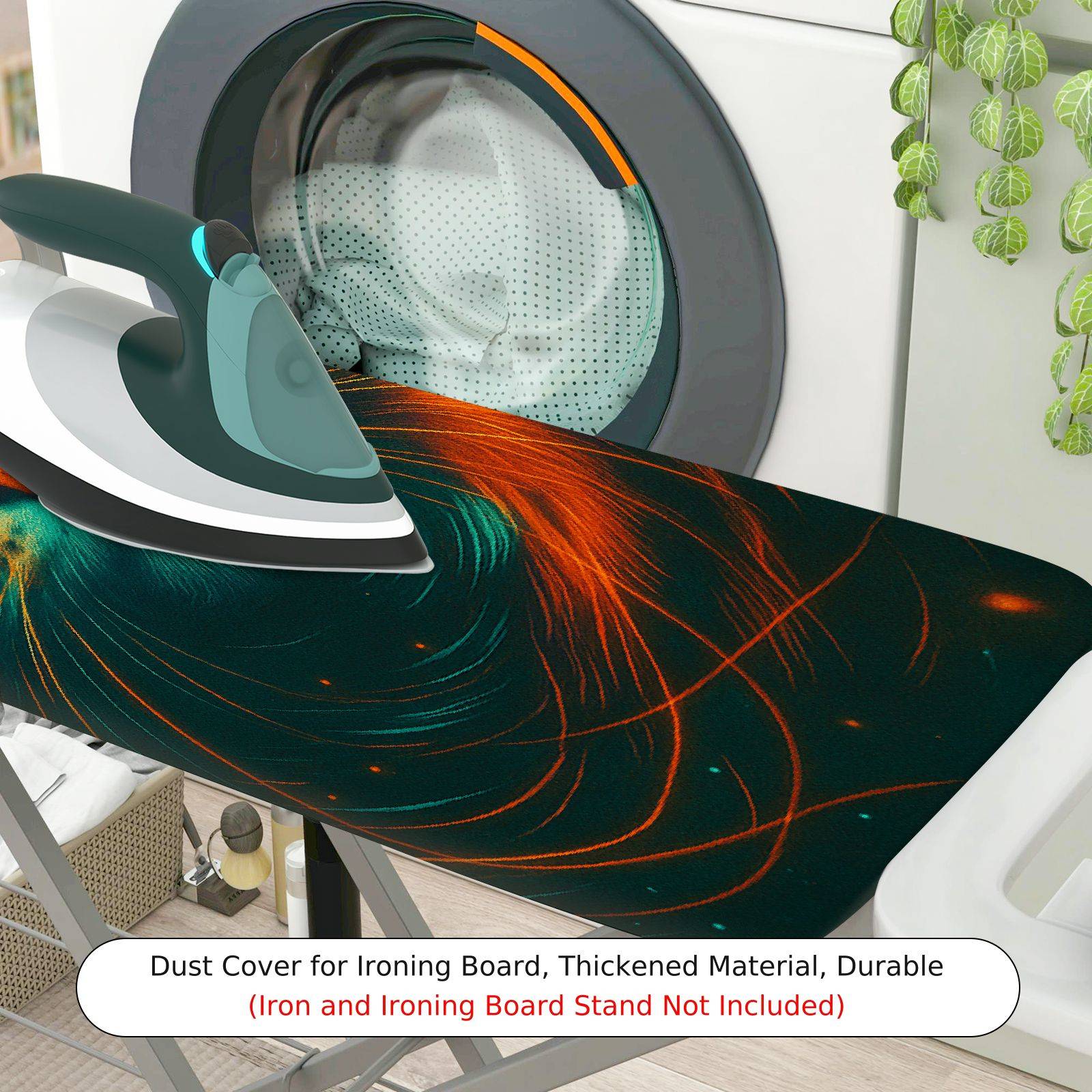 1-Piece Cat Cosmic Colorful  Ironing Board Cover, Universal Size, Without Board