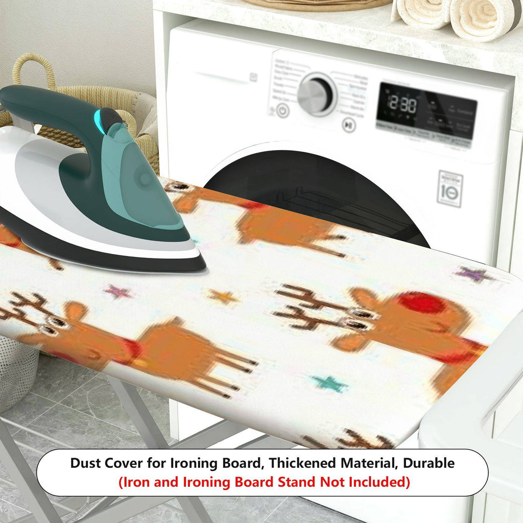 1-Piece Reindeer Festive Star  Ironing Board Cover, Universal Size, Without Board