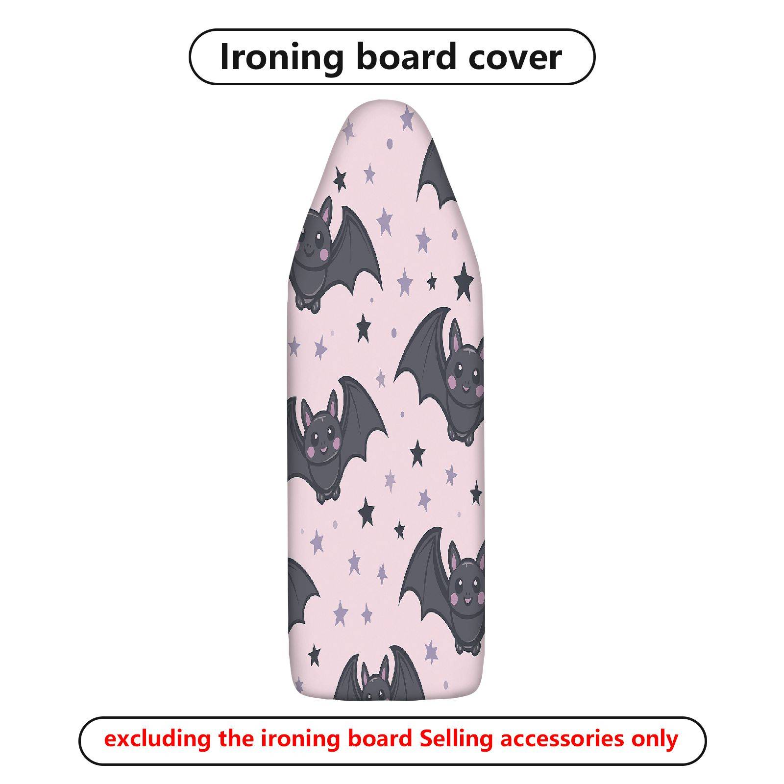 1-Piece Bat Stars Pink  Ironing Board Cover, Universal Size, Without Board