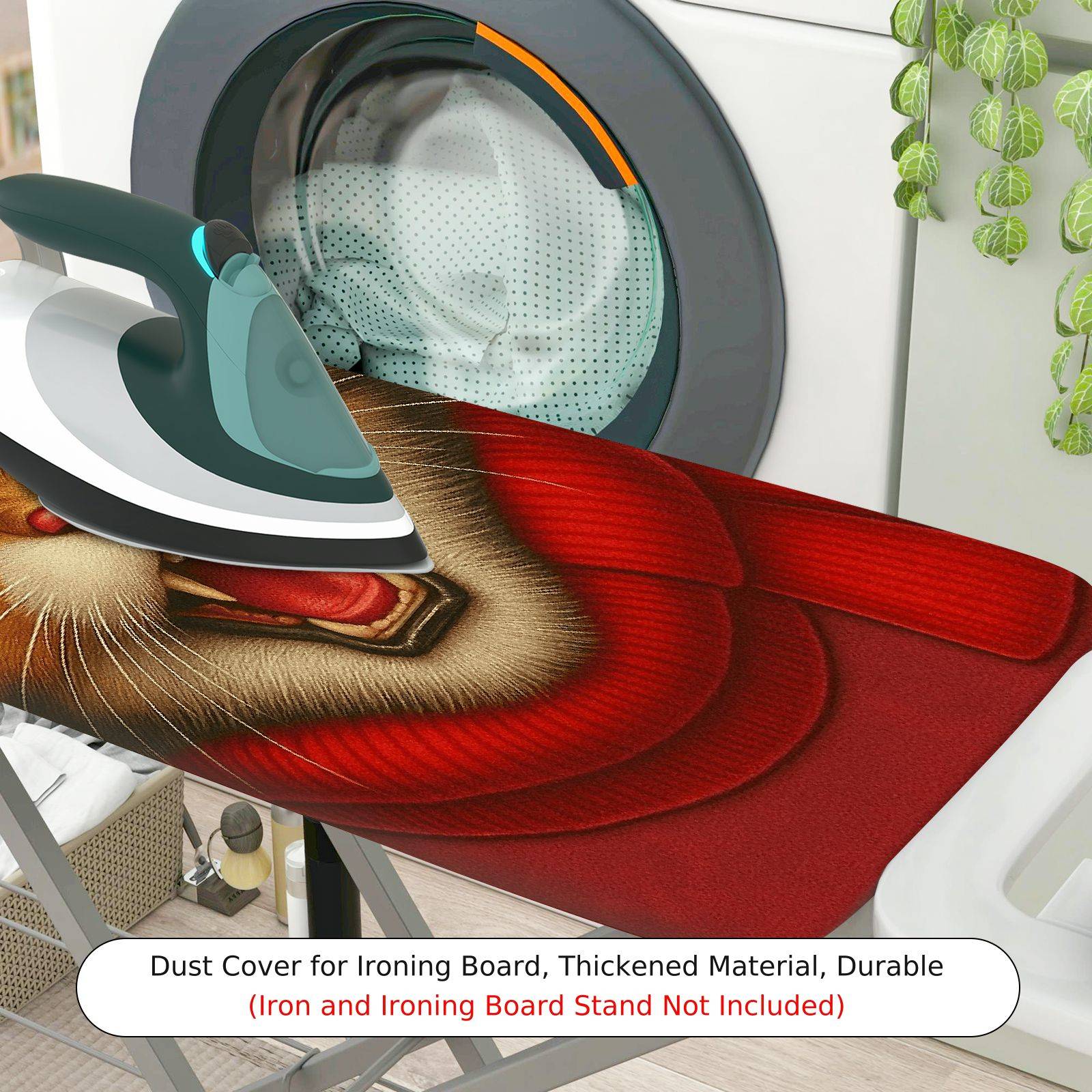 1-Piece Christmas Cat Festive  Ironing Board Cover, Universal Size, Without Board