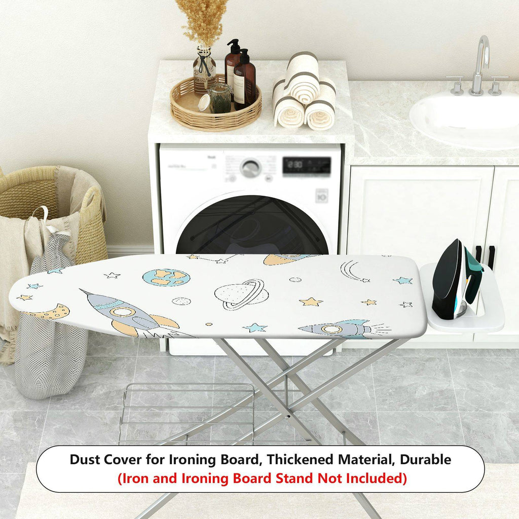 1-Piece Rocket Planet Star  Ironing Board Cover, Universal Size, Without Board