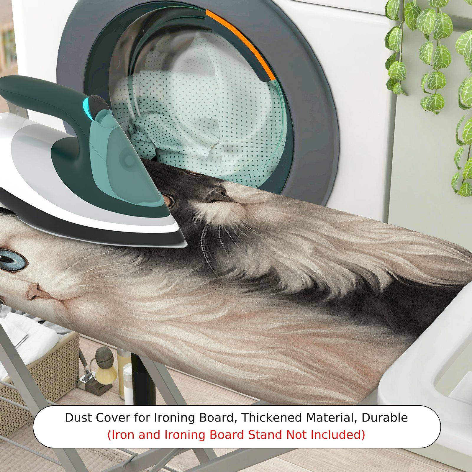 1-Piece Cat Cute Animal  Ironing Board Cover, Universal Size, Without Board