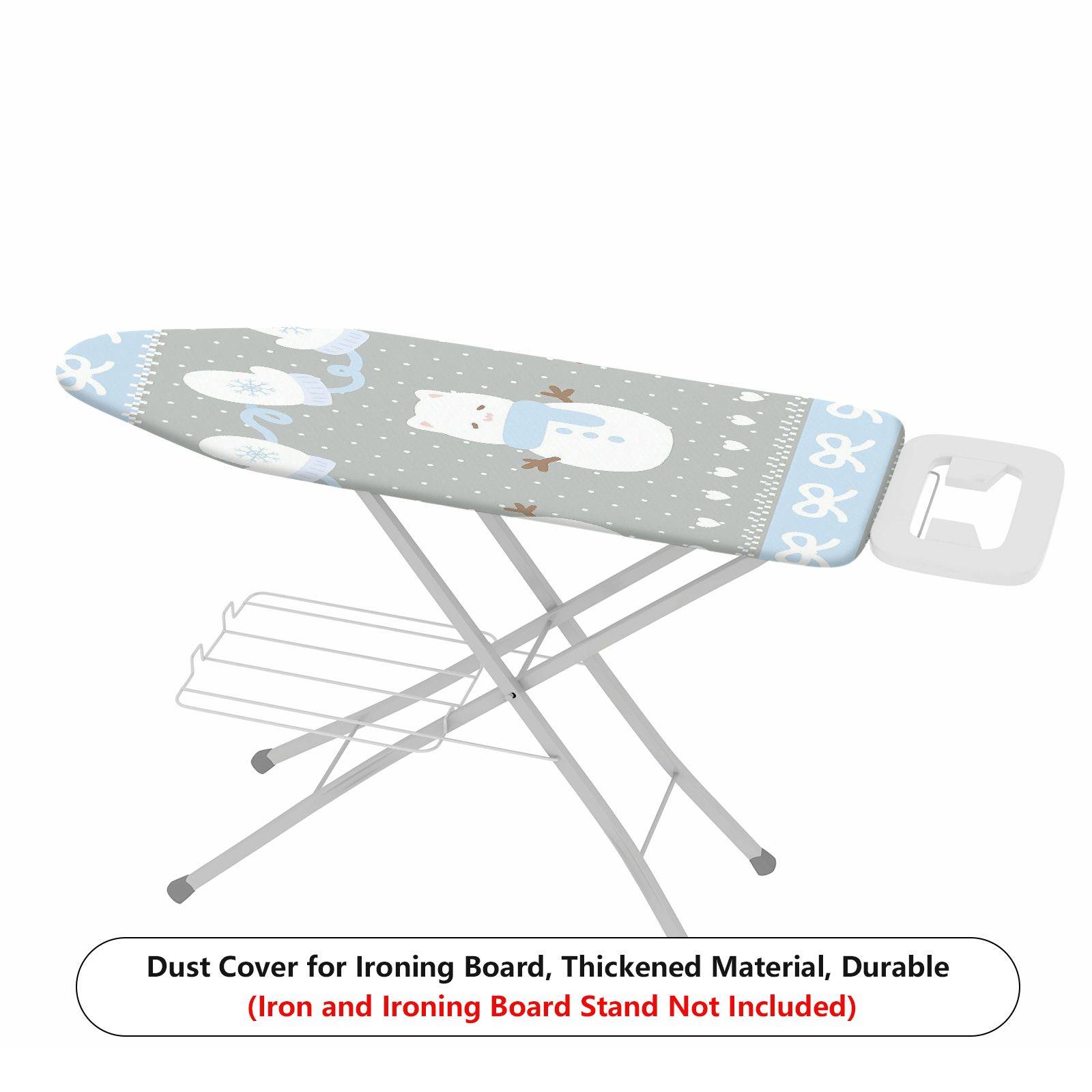 1-Piece Snowflake Mittens Cat  Ironing Board Cover, Universal Size, Without Board