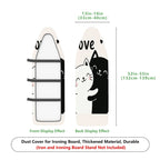 1-Piece Cute Cat Love  Ironing Board Cover, Universal Size, Without Board