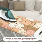 1-Piece Cute  Cat Pattern Colorful  Ironing Board Cover, Universal Size, Without Board