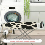 1-Piece Cow Print Animal Pattern Black and White  Ironing Board Cover, Universal Size, Without Board