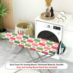 1-Piece Christmas Tree Pattern Decorative Red Green  Ironing Board Cover, Universal Size, Without Board