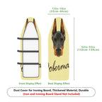 1-Piece Doberman Pet Animal Art  Ironing Board Cover, Universal Size, Without Board