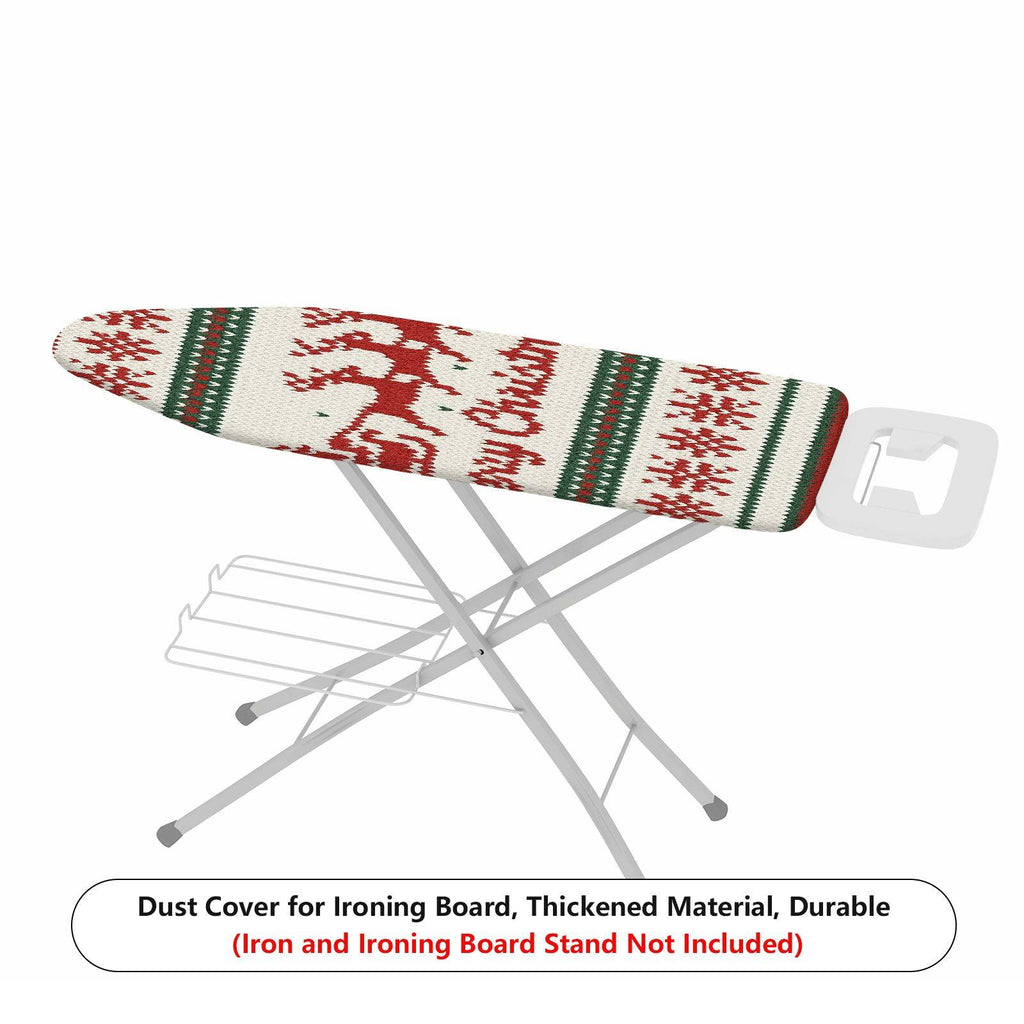1-Piece Christmas Reindeer Snowflake  Ironing Board Cover, Universal Size, Without Board