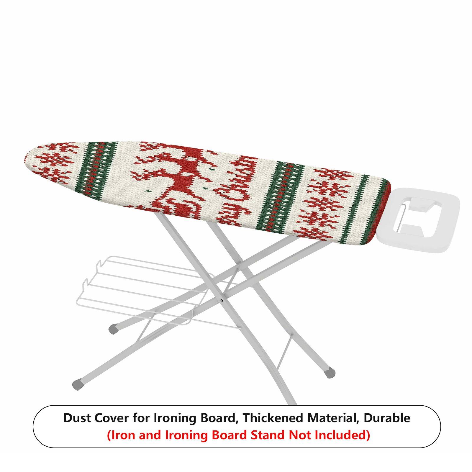 1-Piece Christmas Reindeer Snowflake  Ironing Board Cover, Universal Size, Without Board