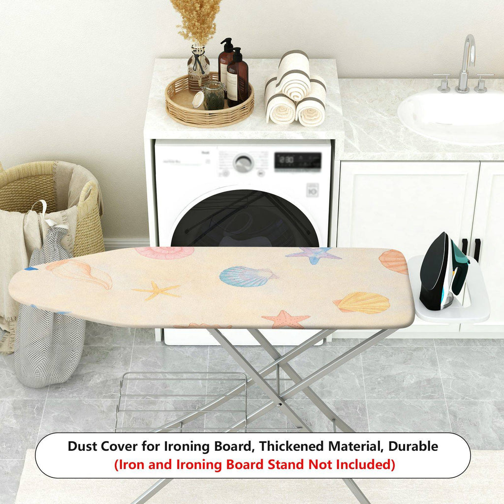 1-Piece Seashell Starfish Nautical  Ironing Board Cover, Universal Size, Without Board