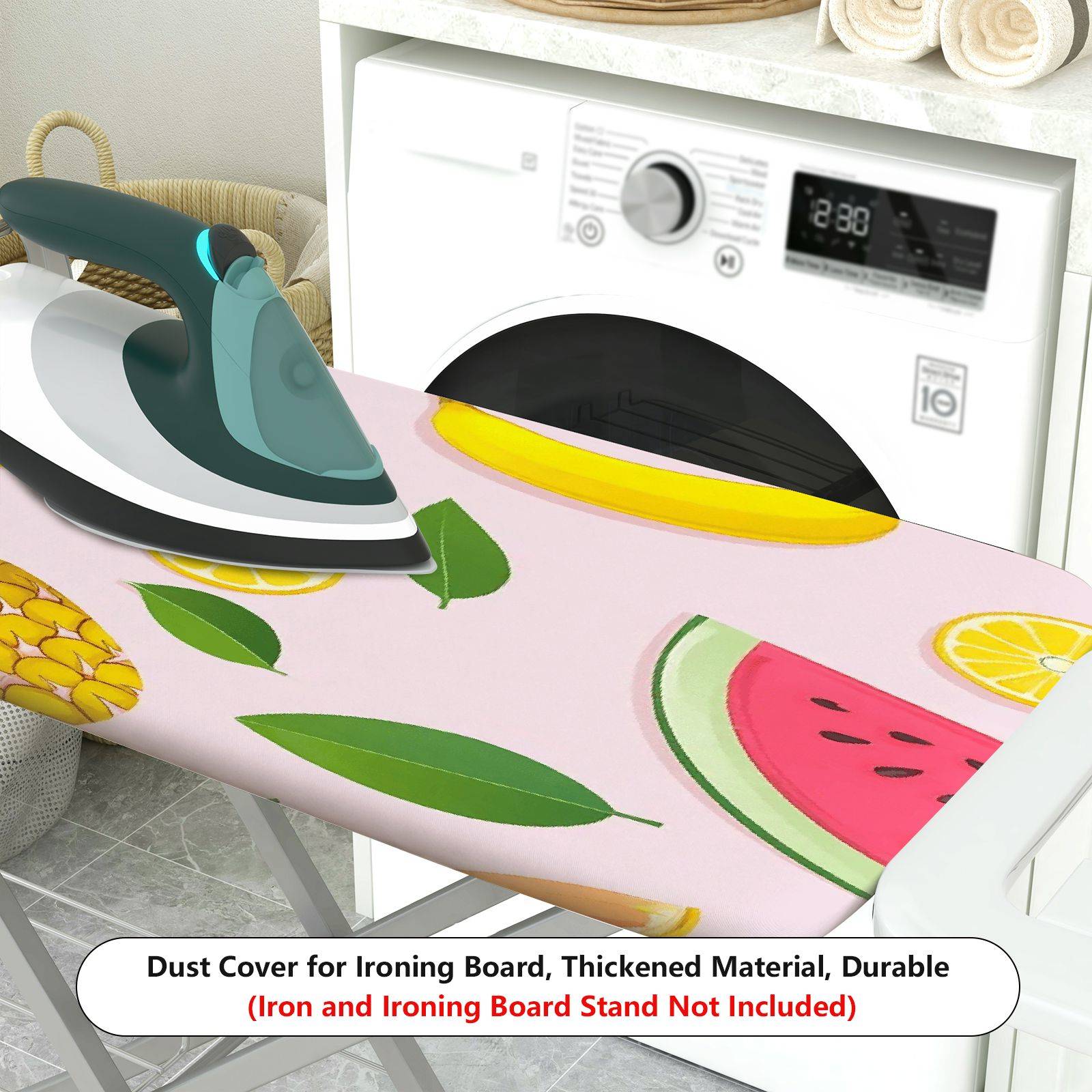 1-Piece Fruit Pattern Pineapple Strawberry  Ironing Board Cover, Universal Size, Without Board